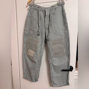 We The Free Blue and Cream Striped Pants